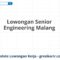 Lowongan Senior Engineering Malang