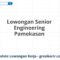 Lowongan Senior Engineering Pamekasan