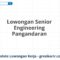 Lowongan Senior Engineering Pangandaran