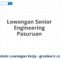 Lowongan Senior Engineering Pasuruan