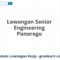 Lowongan Senior Engineering Ponorogo