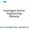 Lowongan Senior Engineering Sidoarjo