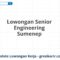 Lowongan Senior Engineering Sumenep