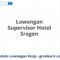 Lowongan Supervisor Hotel Sragen