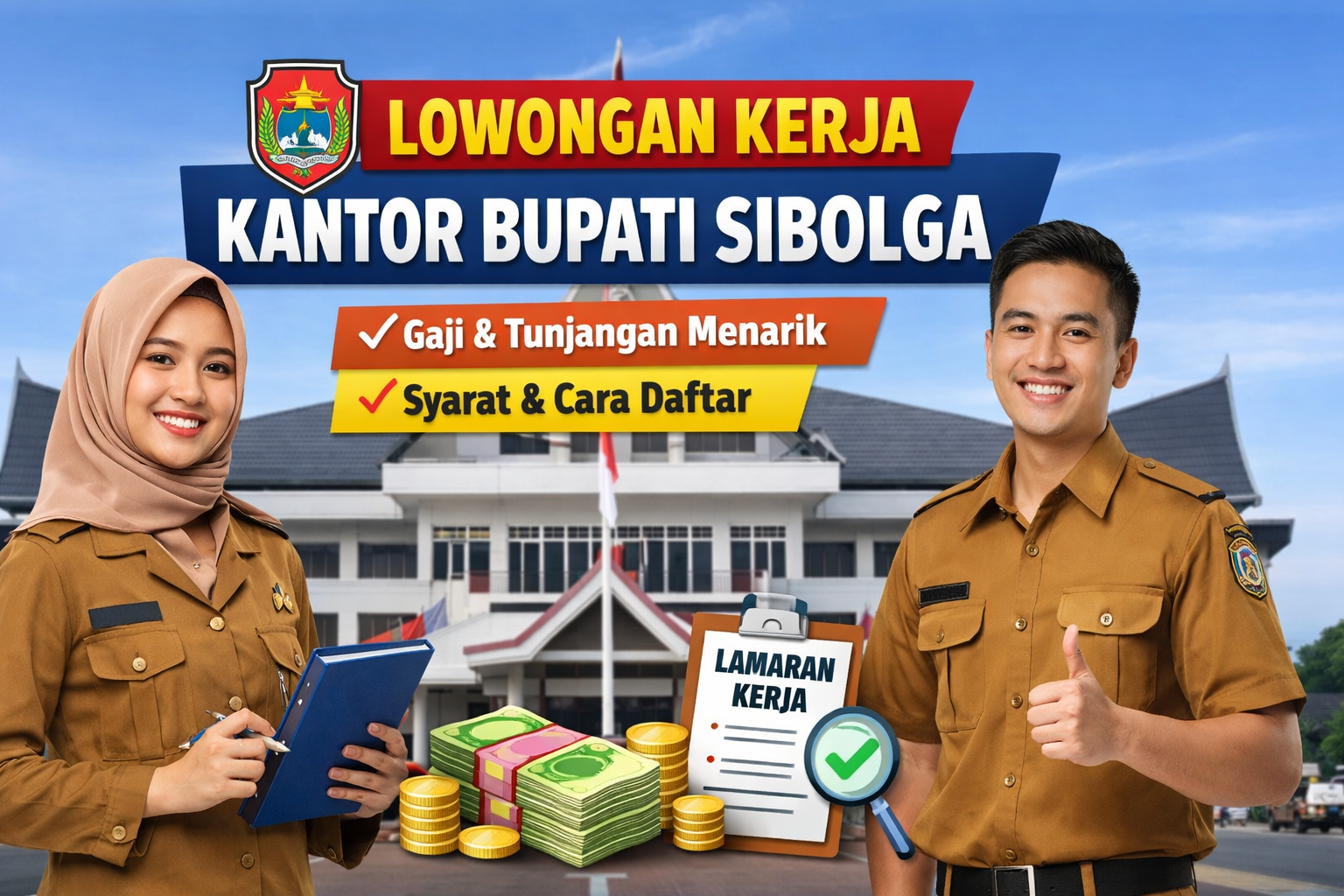Lowongan Kerja Kantor Bupati Sibolga Dibuka, Simak Syarat dan Cara Daftarnya