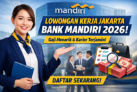 Lowongan Kerja Jakarta Terbaru di Bank Mandiri 2026, Simak Posisi dan Cara Daftarnya