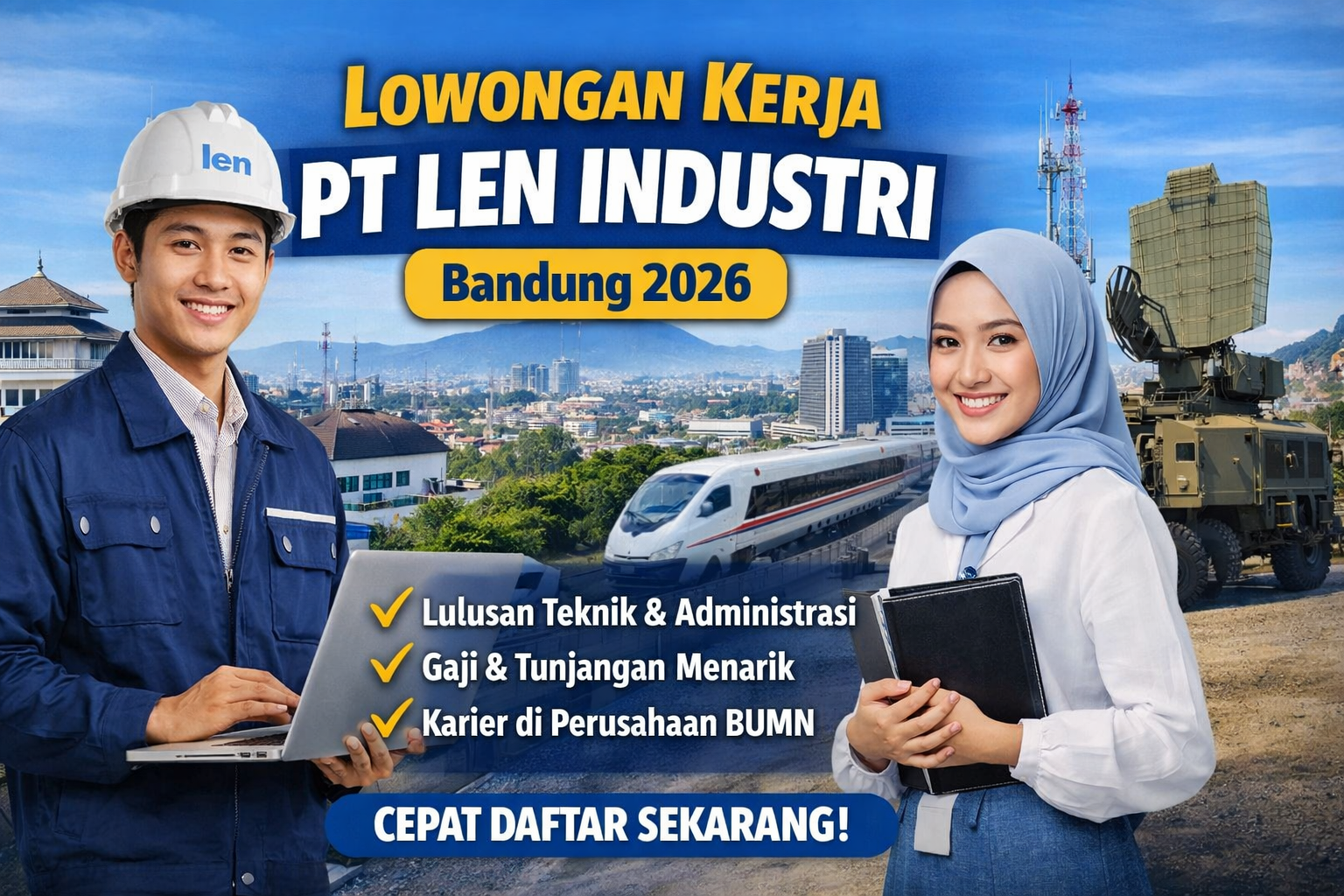Lowongan Kerja Bandung 2026: PT LEN Industri Buka Kesempatan Karier untuk Lulusan Teknik dan Administrasi