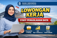 Lowongan Kerja Bank Indonesia Kantor Perwakilan Malang: Posisi Staff Pengolahan Data Dibuka