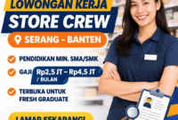 Lowongan Kerja Terbaru PT Pratama Karya Bangsa: Posisi Store Crew di Serang Dibuka!
