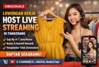 Lowongan Kerja Terbaru: ORIGINALE Buka Posisi Host Live Streaming di Tangerang
