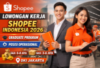 Lowongan Kerja Shopee Indonesia 2026: Graduate Program & Posisi Operasional di DKI Jakarta