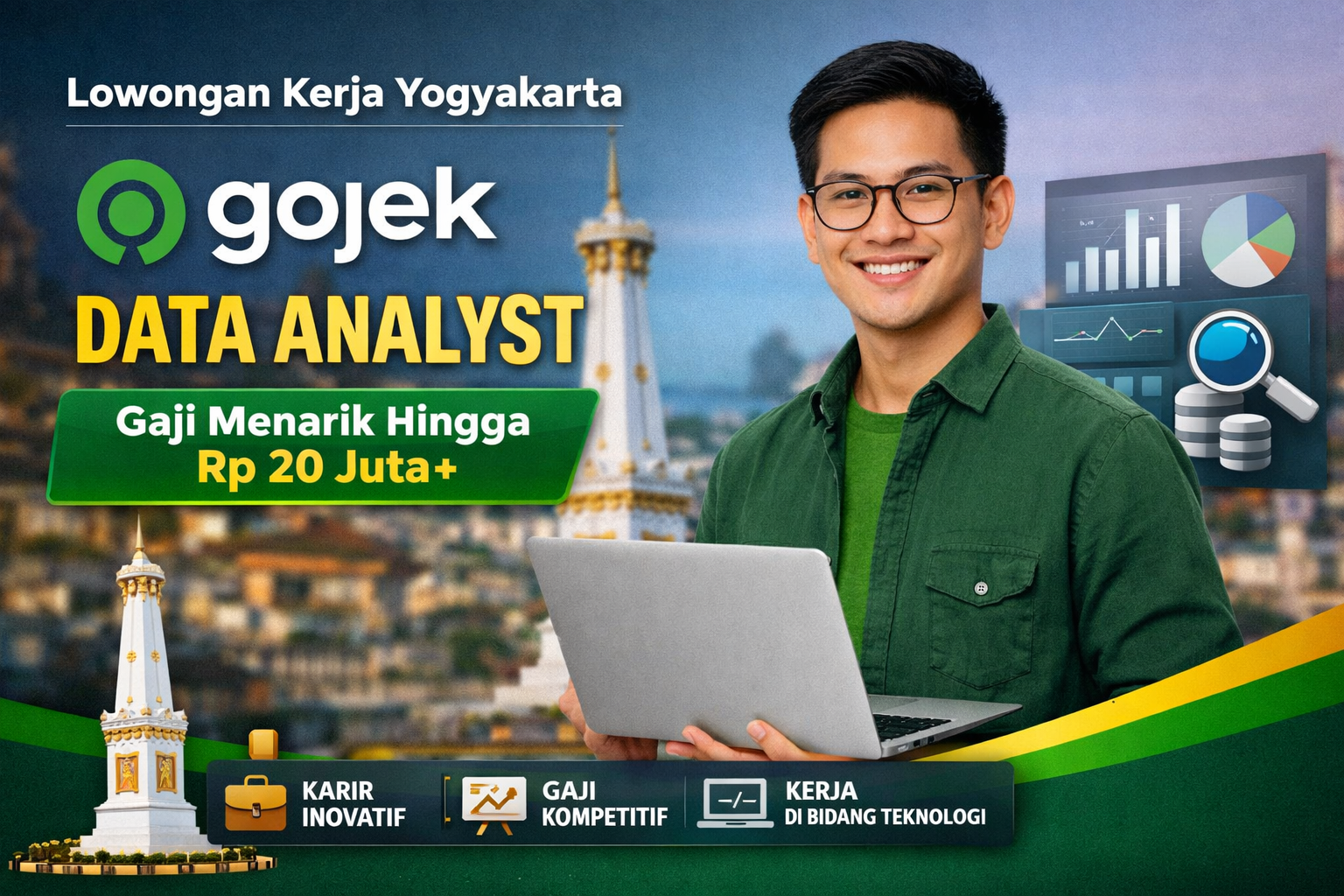 Lowongan Kerja Yogyakarta: Gojek Buka Posisi Data Analyst untuk Profesional Data/IT