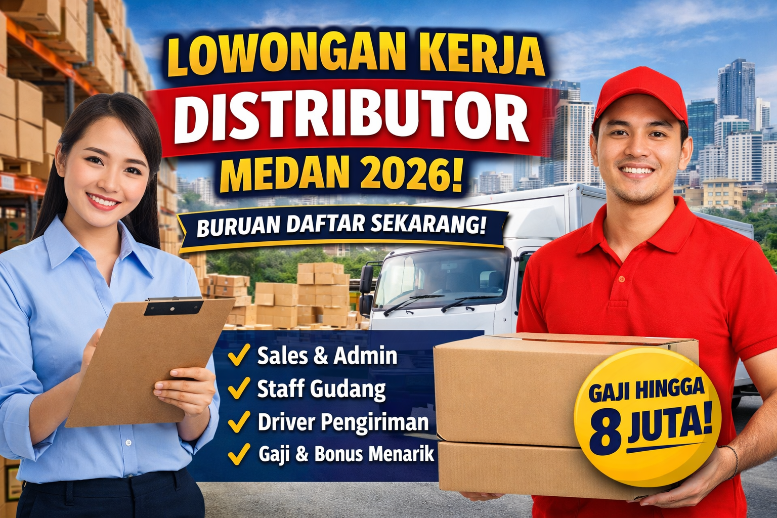 Lowongan Kerja Terbaru Distributor di Medan 2026: Peluang Karier Menjanjikan di Sektor Distribusi