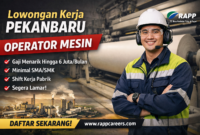 Lowongan Kerja Pekanbaru Terbaru di PT Riau Andalan Pulp and Paper untuk Posisi Operator Mesin