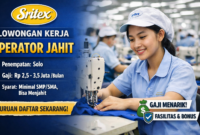 Lowongan Kerja Terbaru di PT Sri Rejeki Isman Tbk: Posisi Operator Jahit di Solo Dibuka