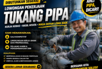 Lapangan Pekerjaan Tukang Pipa Semakin Dibutuhkan di Era Pembangunan Infrastruktur