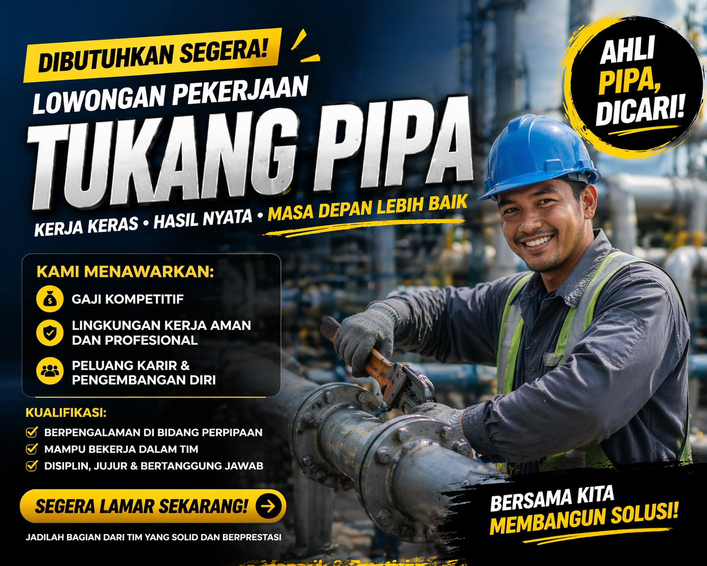 Lapangan Pekerjaan Tukang Pipa Semakin Dibutuhkan di Era Pembangunan Infrastruktur