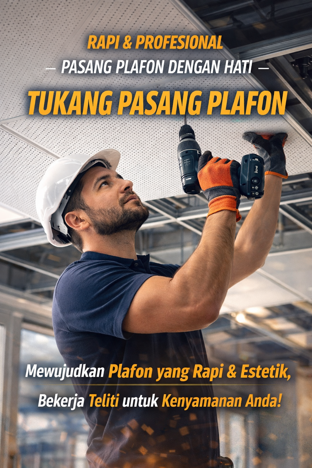 Lapangan Pekerjaan Tukang Pasang Plafon Semakin Dibutuhkan di Sektor Konstruksi