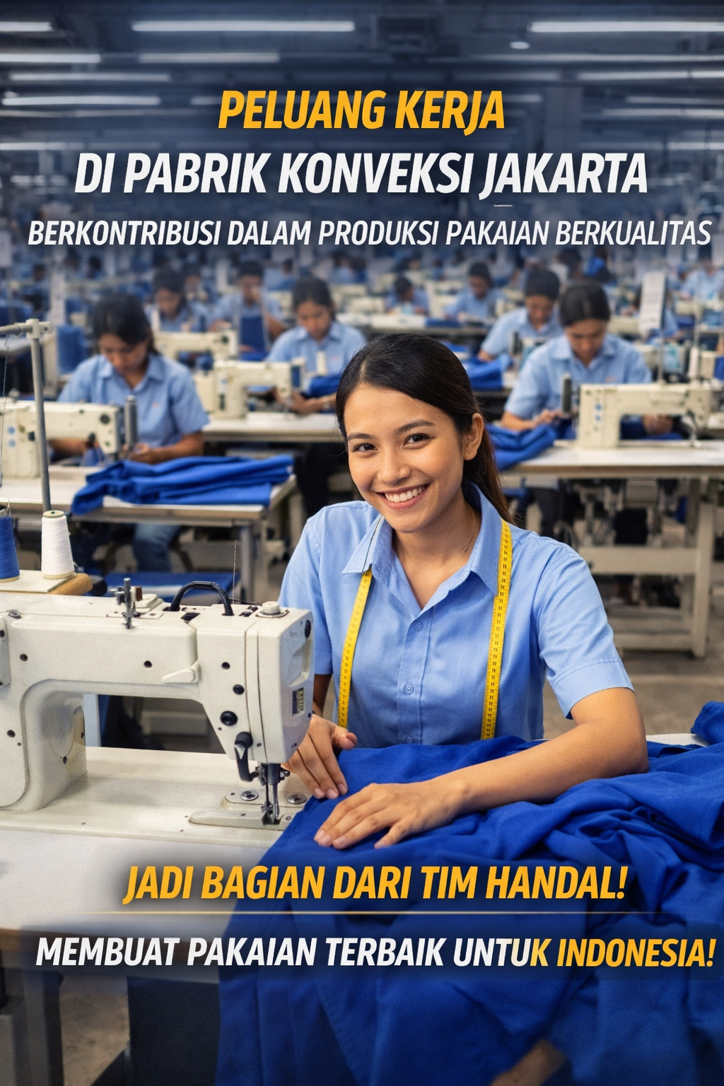 Lapangan Pekerjaan di Pabrik Konveksi Pakaian di Jakarta Semakin Terbuka Lebar
