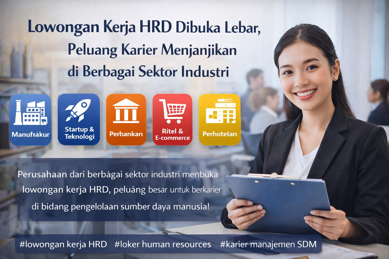 Lowongan Kerja HRD (Human Resources Development) Dibuka Lebar, Peluang Karier Menjanjikan di Berbagai Sektor Industri