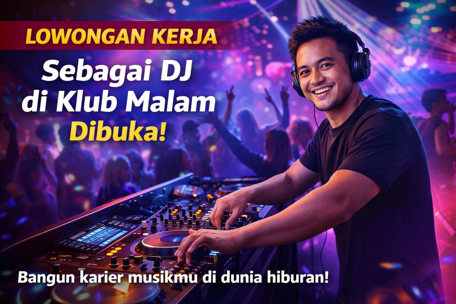 Lowongan Kerja Sebagai DJ di Klub Malam Dibuka, Peluang Karier Menarik di Industri Hiburan