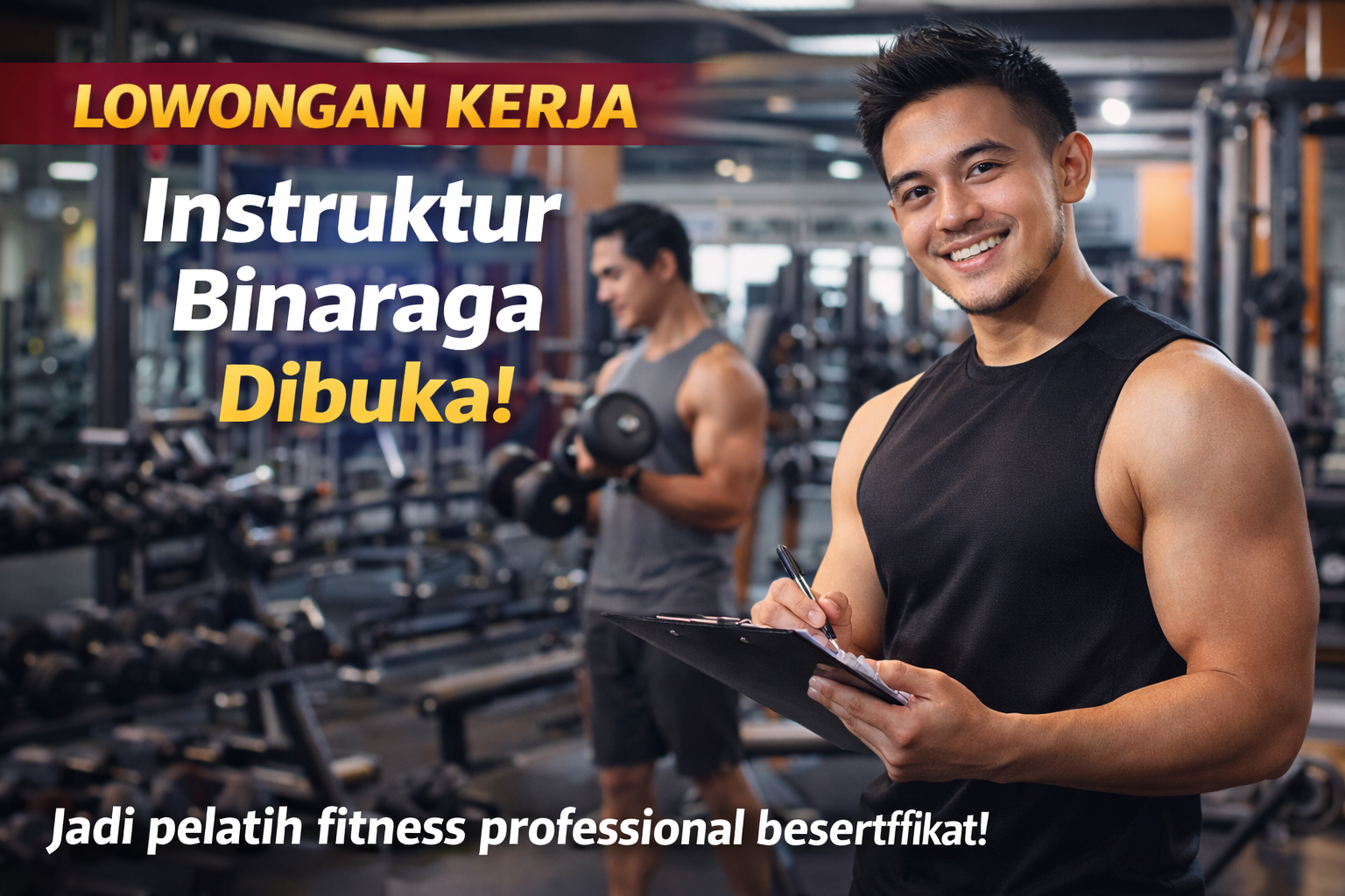 Lowongan Instruktur Binaraga Dibuka, Peluang Karier Menjanjikan di Dunia Fitness