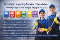 Lowongan Cleaning Service Dibuka Lebar, Peluang Kerja Stabil dengan Prospek Menjanjikan