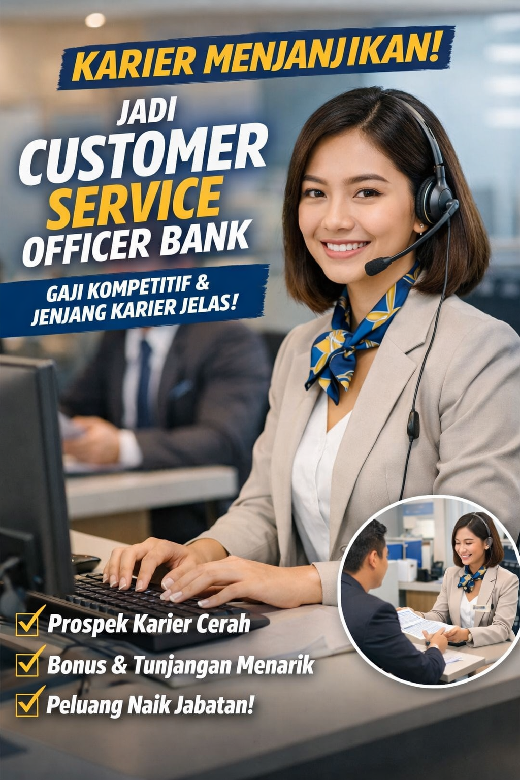 Peluang Karier Menjanjikan sebagai Customer Service Officer Bank di Tengah Persaingan Kerja