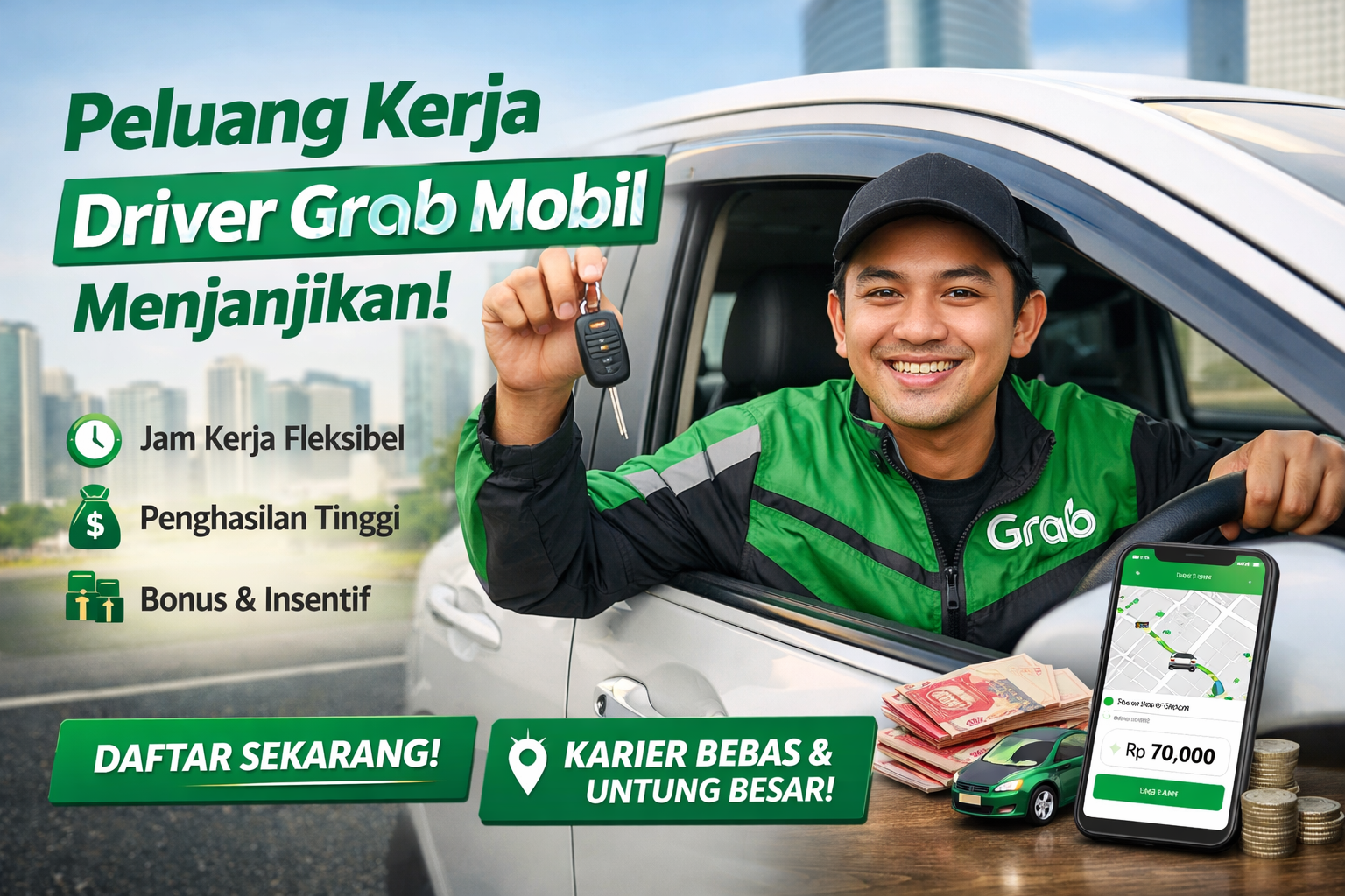 Peluang Lapangan Kerja Driver Grab Mobil Semakin Menjanjikan di Tahun 2026