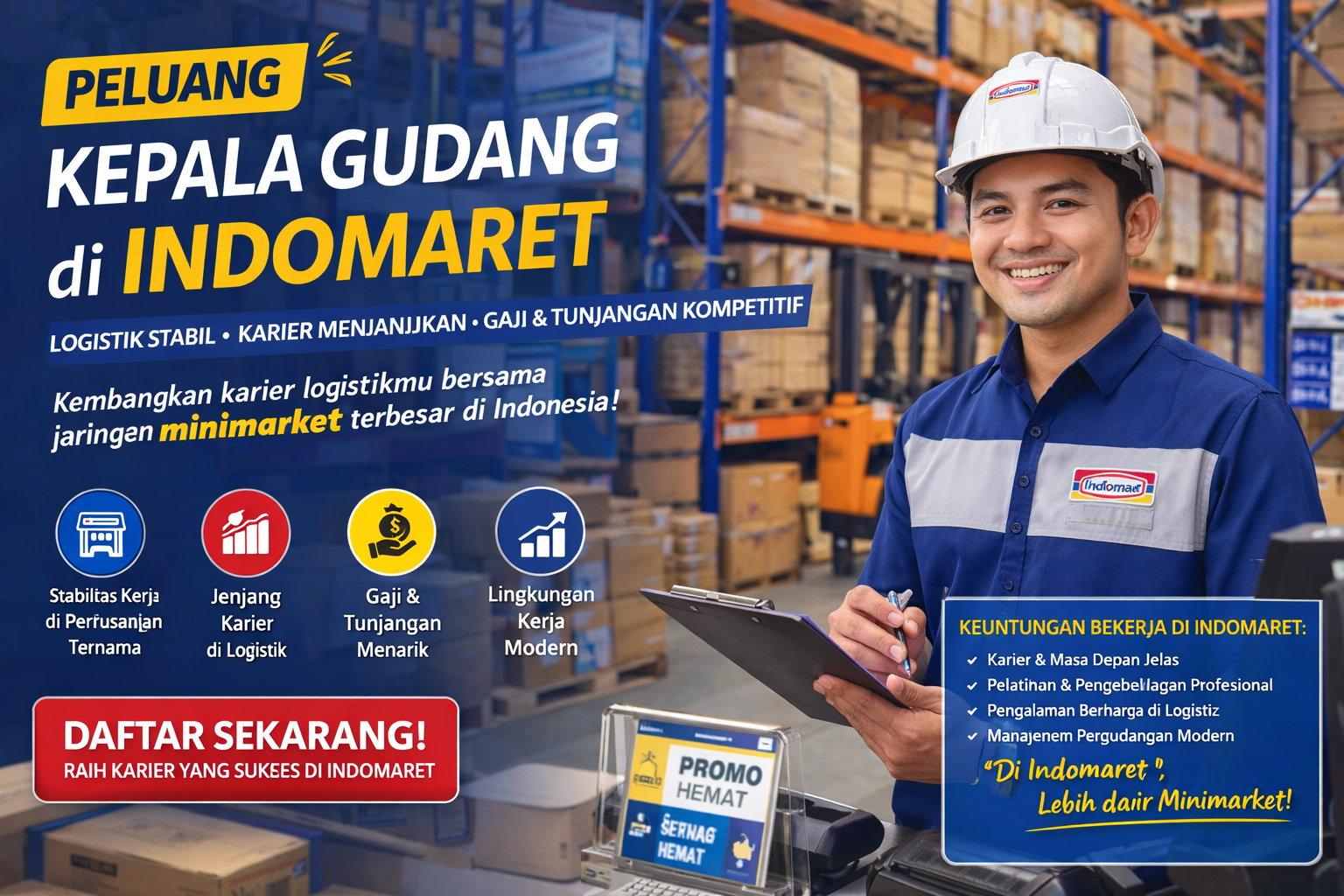 Peluang Lapangan Kerja Kepala Gudang di Indomaret Semakin Menjanjikan pada Tahun 2026