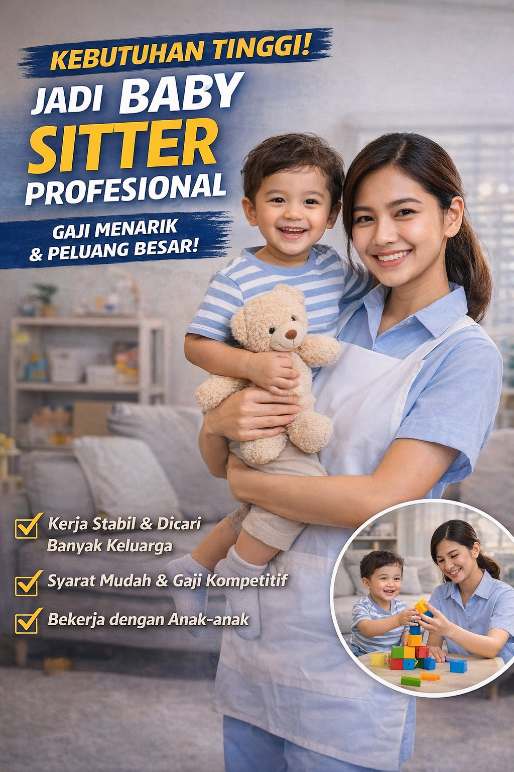 Peluang Kerja Baby Sitter Semakin Dibutuhkan, Ini Prospek dan Keuntungannya