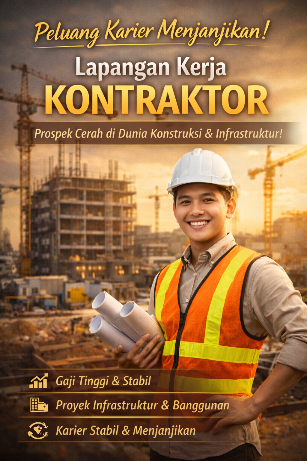 Lapangan Kerja Kontraktor Semakin Prospektif di Tengah Pesatnya Pembangunan Infrastruktur