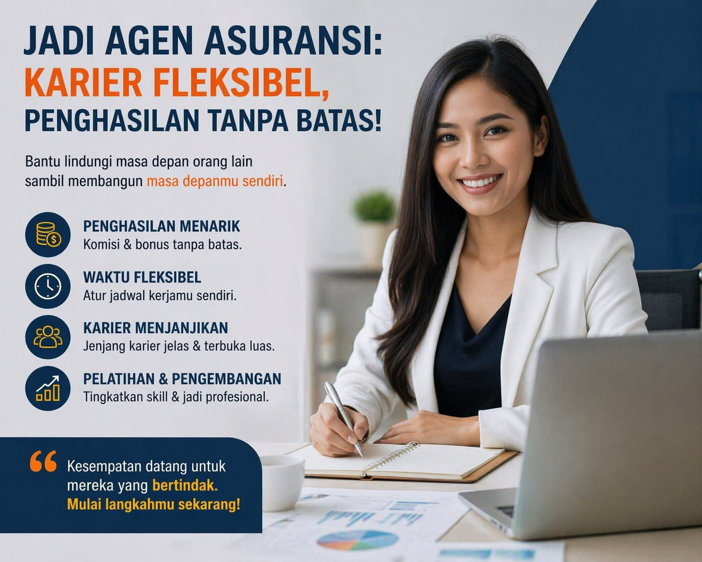 Lapangan Kerja Agen Asuransi Semakin Menarik, Peluang Penghasilan Tanpa Batas di 2026