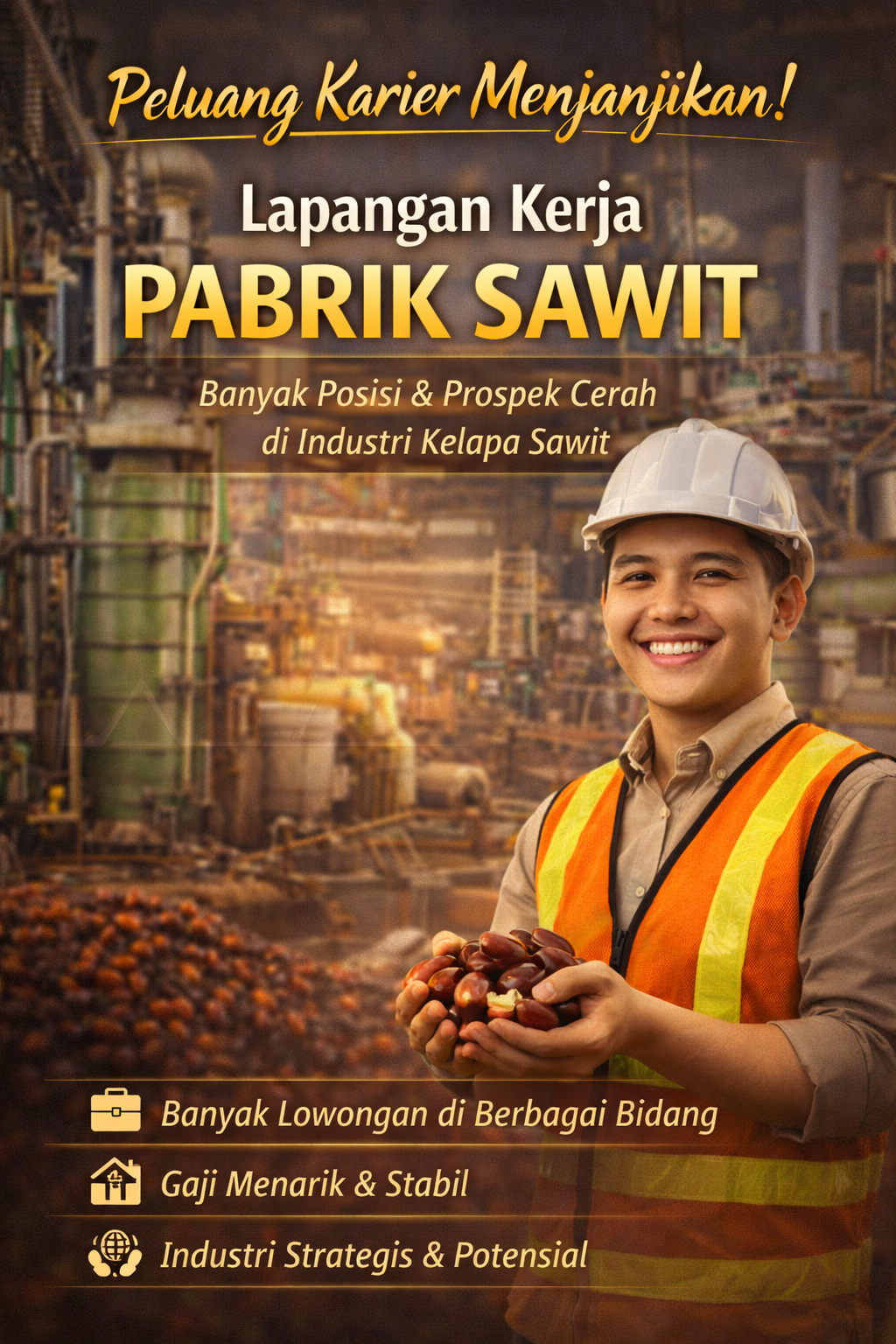 Lapangan Kerja Pabrik Sawit Semakin Menjanjikan di Tengah Pertumbuhan Industri Kelapa Sawit