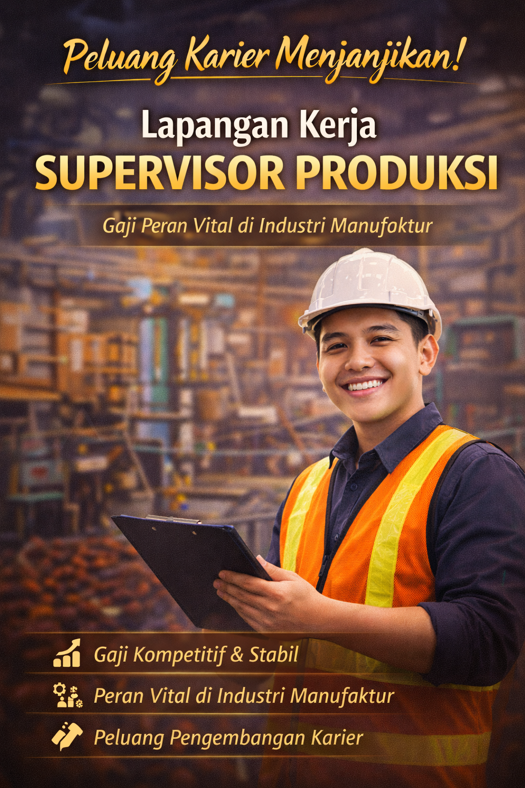 Lapangan Kerja Supervisor Produksi Semakin Dibutuhkan, Kunci Sukses Operasional Industri