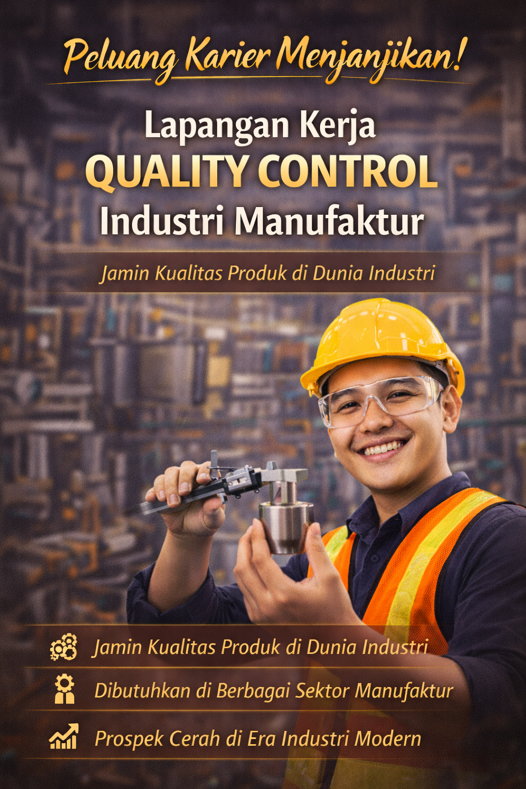 Lapangan Kerja Quality Control Industri Manufaktur Semakin Dibutuhkan di Era Industri