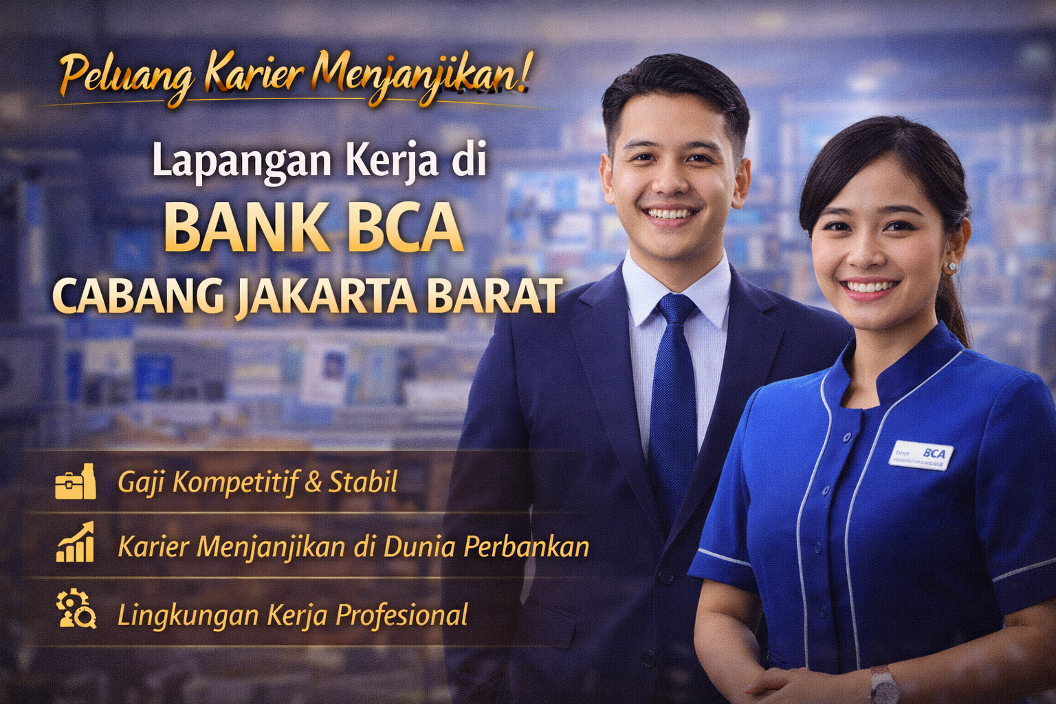 Lapangan Kerja di Bank BCA Cabang Jakarta Barat Semakin Diminati di Tahun 2026