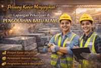 Lapangan Pekerjaan di Pengolahan Batu Alam Semakin Berkembang di Industri Konstruksi