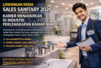 Lowongan Pekerjaan Sales Sanitary 2026: Peluang Karier Menjanjikan di Industri Perlengkapan Kamar Mandi