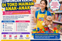 Lowongan Kerja di Toko Mainan Anak 2026: Peluang Karier Seru di Dunia Retail Edukatif