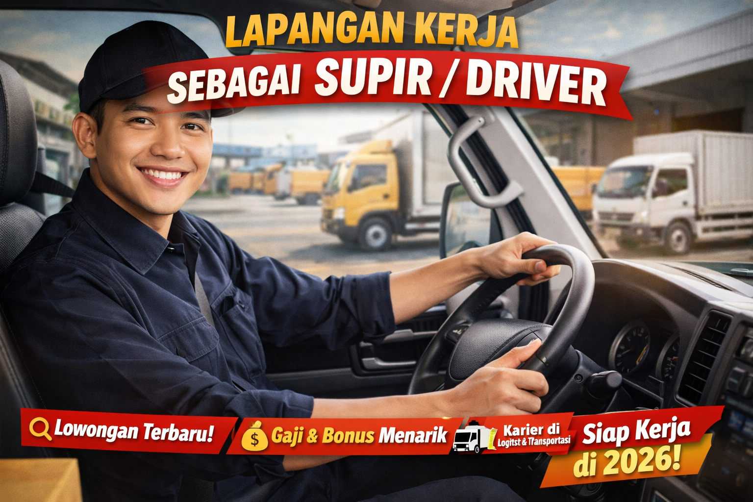 Lapangan Kerja sebagai Supir/Driver Semakin Dibutuhkan di 2026, Peluang Stabil di Sektor Transportasi