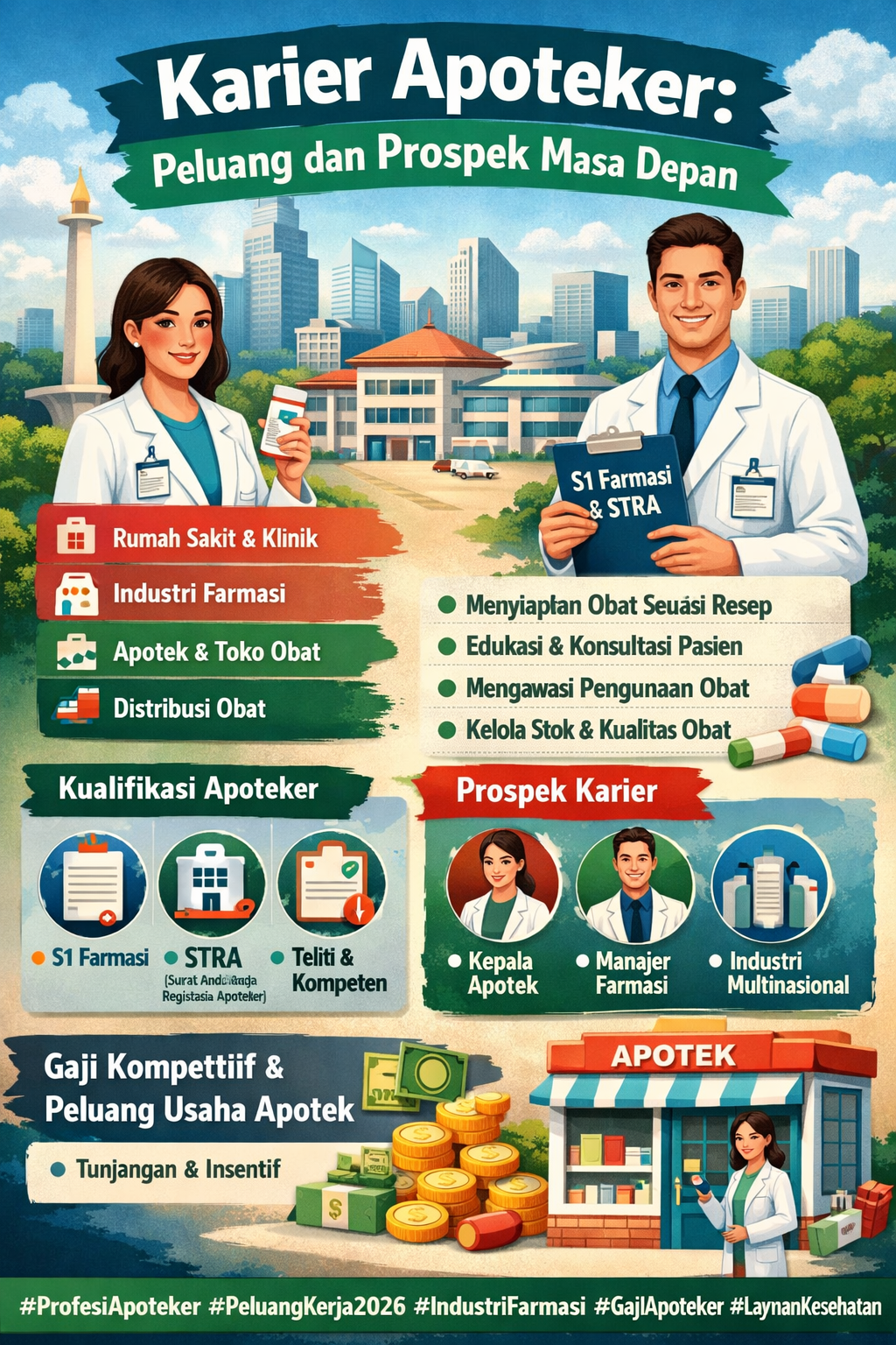 Lapangan Kerja sebagai Apoteker Semakin Menjanjikan di 2026, Peluang Besar di Industri Kesehatan