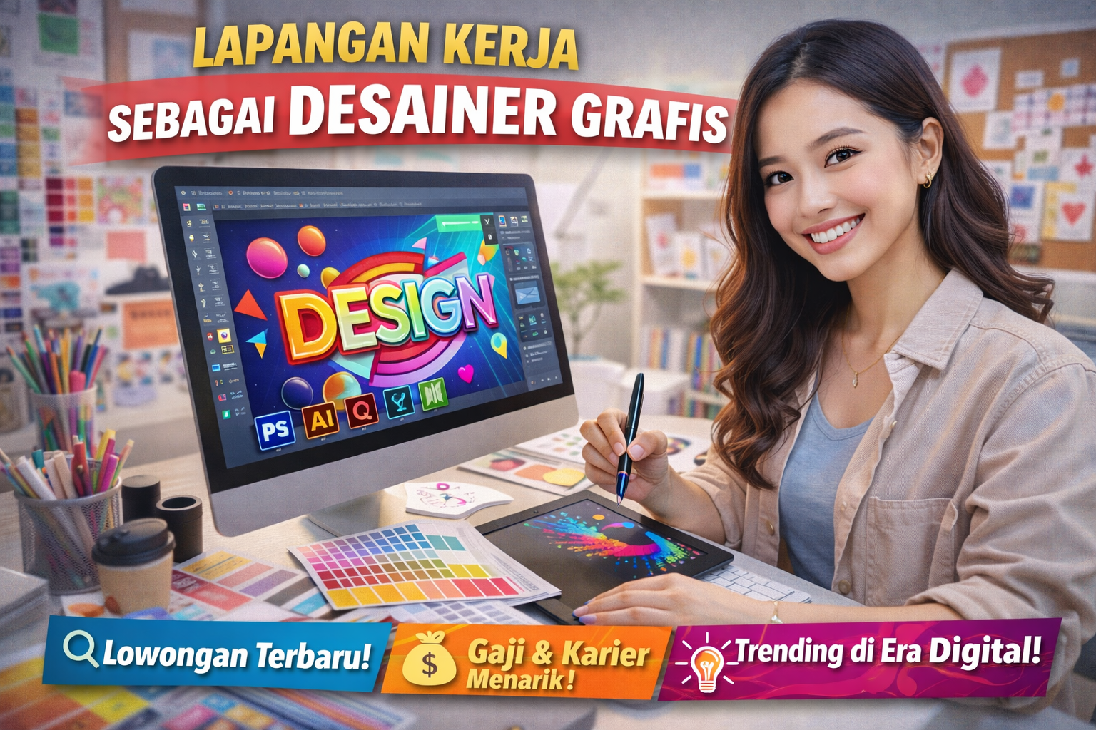 Lapangan Kerja sebagai Desainer Grafis Semakin Dibutuhkan di 2026, Peluang Besar di Era Digital