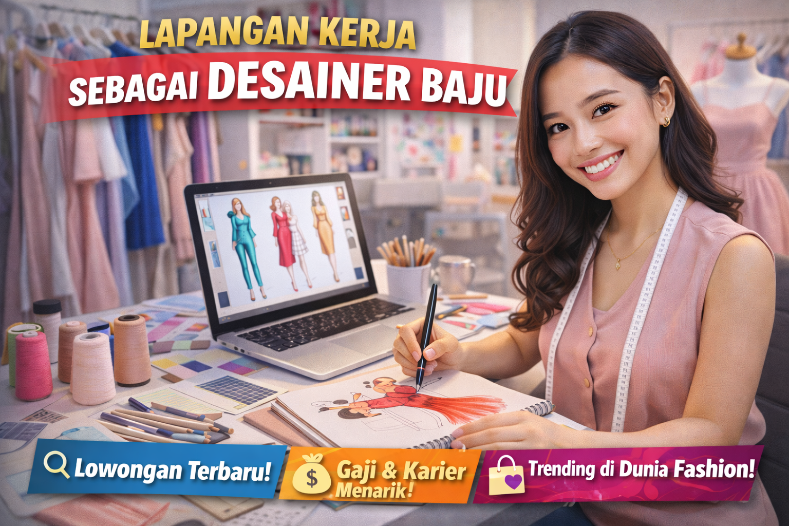 Lapangan Kerja sebagai Desainer Baju Semakin Diminati di 2026, Peluang Besar di Industri Fashion
