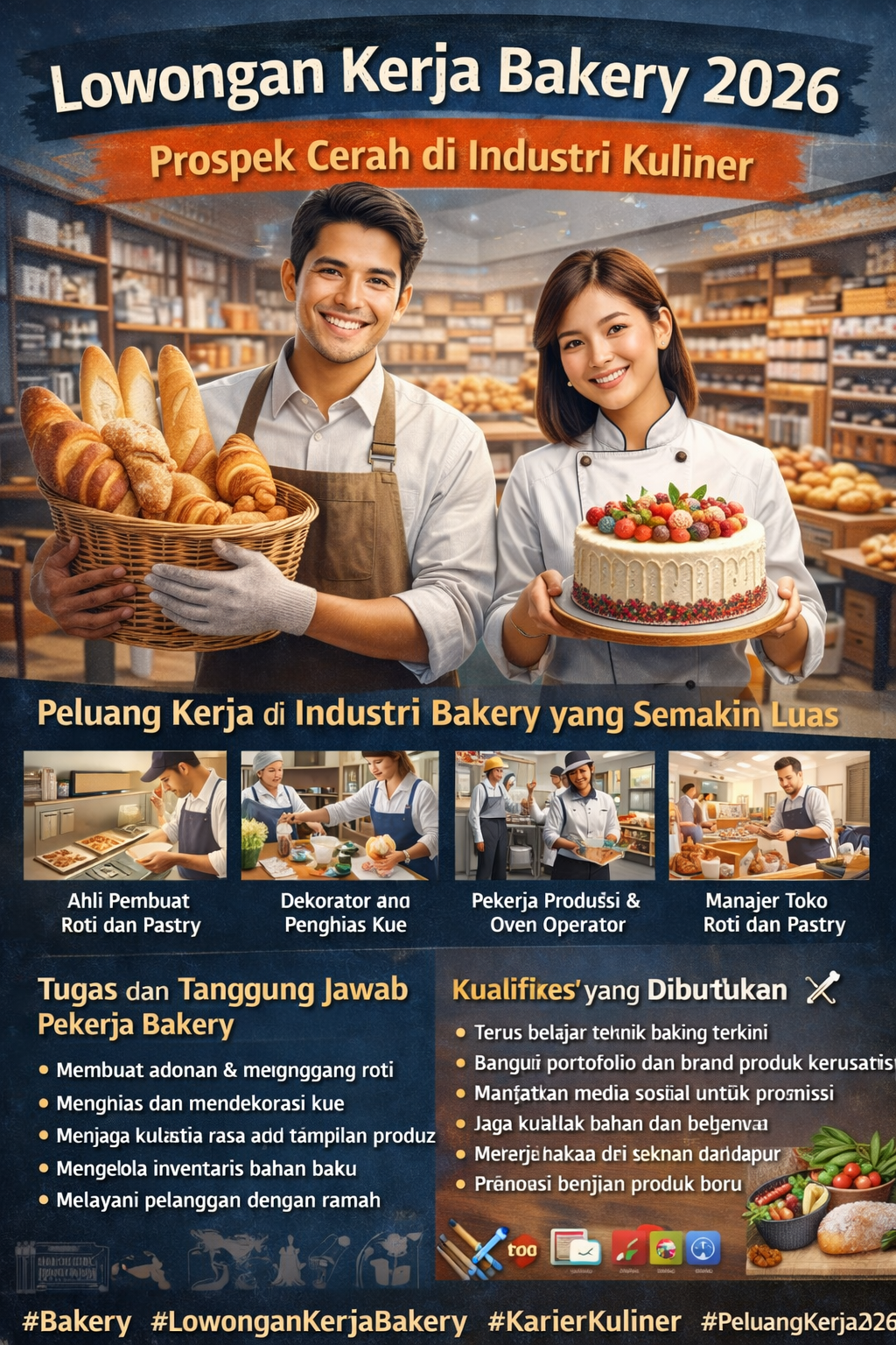 Lowongan Kerja Bakery 2026 Dibuka! Peluang Emas di Industri Kuliner yang Lagi Naik Daun