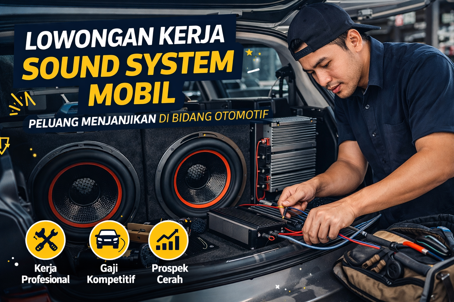 Lowongan Kerja Sound System Mobil Semakin Dibutuhkan, Peluang Menjanjikan di Industri Otomotif