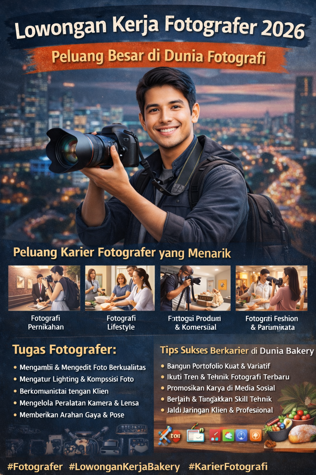 Lowongan Kerja Fotografer Terbaru 2026, Peluang Karier Kreatif dengan Penghasilan Menjanjikan