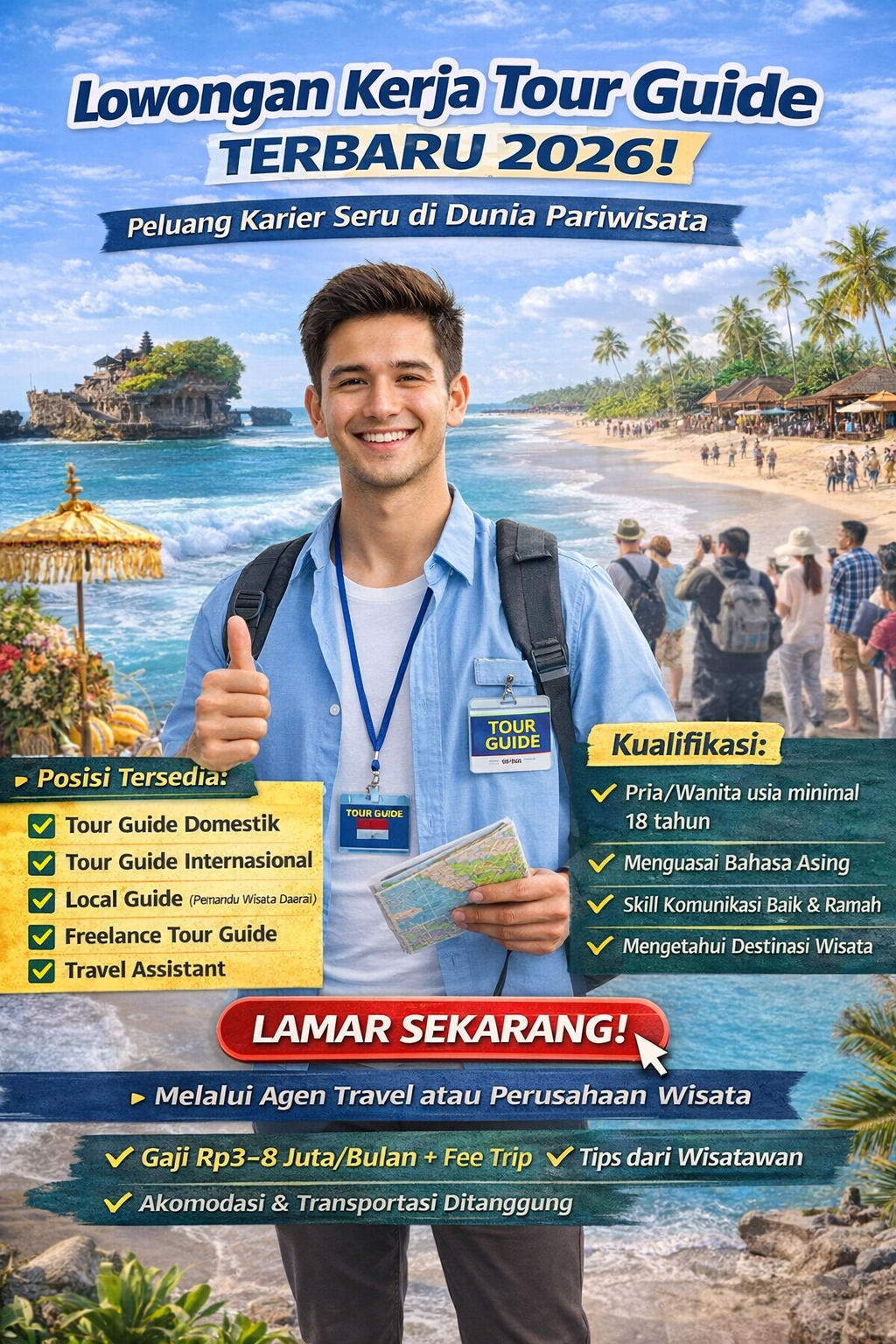 Lowongan Kerja Tour Guide Terbaru 2026, Peluang Karier Seru di Dunia Pariwisata