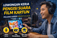 Lowongan Kerja Pengisi Suara Film Kartun Semakin Populer, Peluang Karier Kreatif di 2026
