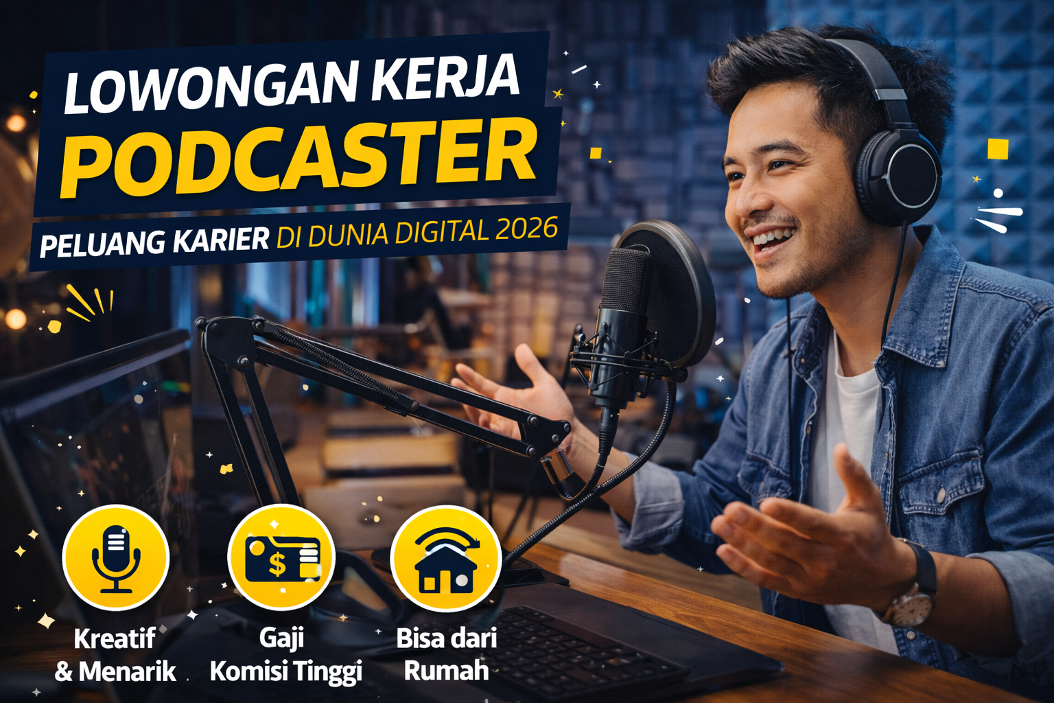 Lowongan Kerja Podcaster Semakin Diminati di 2026, Peluang Besar di Industri Konten Digital
